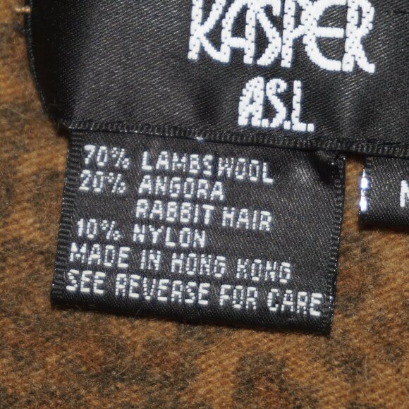 Vintage Leopard Animal Print Lambswool Angora Sweater - Picture 4 of 6